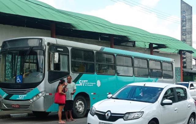 ônibus empresa rosa