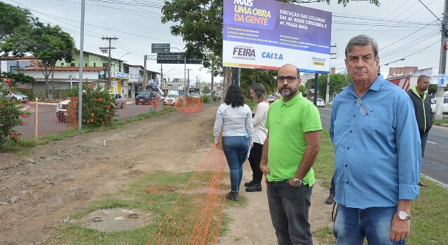 implantação da ciclovia na avenida Fraga Maia