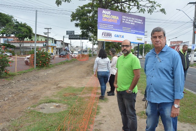 implantação da ciclovia na avenida Fraga Maia