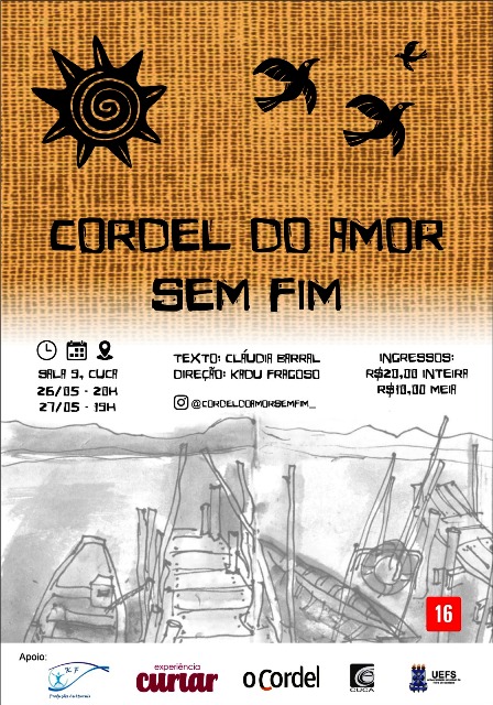 "Cordel do amor sem fim" entra em cartaz no Cuca