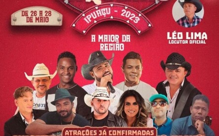 Canindé e Adelmário Coelho na Festa de Vaqueiro de Ipuaçu; confira programação completa Canindé e Adelmário Coelho na Festa de Vaqueiro de Ipuaçu; confira programação completa