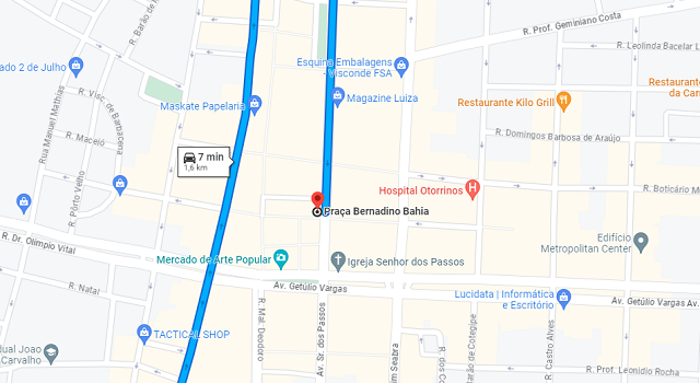 Trajeto do Bando Anunciador