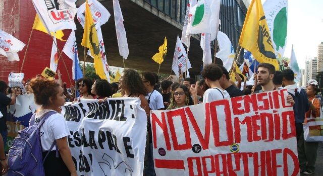 Ato pela Revogação do Novo Ensino Médio | Foto: Rovena Rosa/Agência Brasil