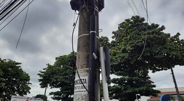 Fiação caída