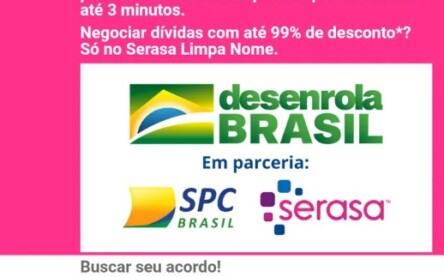Foto: Reprodução |Imagem de site com falsa oferta de renegociação de dívidas pelo Desenrola Brasil