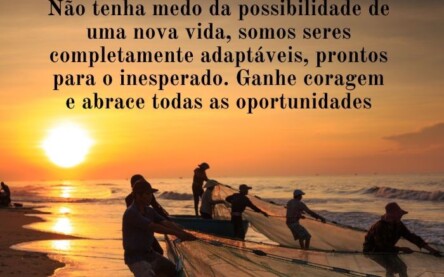 Abrace o que a vida te oferece