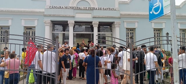 Manifestação na Câmara