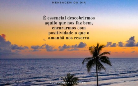 É essencial descobrirmos o que nos faz bem