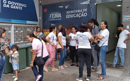Manifestação na Seduc