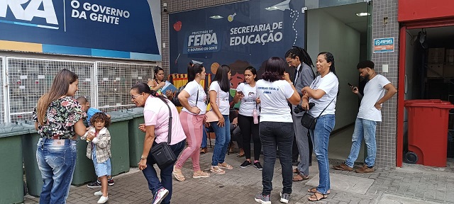 Manifestação na Seduc