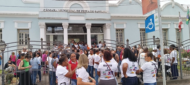 Manifestação na Câmara