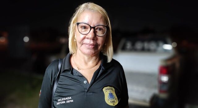 Delegada Rogéria Araújo, diretora do depin