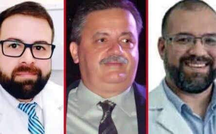 Médicos Diego Ralf Bomfim, Marcos de Andrade Corsato e Perseu Ribeiro Almeida