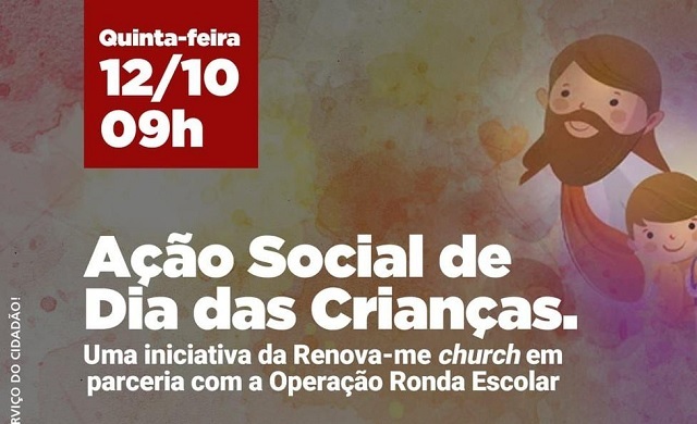 Projeto Renove Esperança e CPR-L realizam ação social no Dia das Crianças no Colégio Integral do Aviário