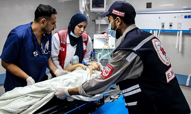 hospital atingidos em Gaza ft ministério de saúde da palestina