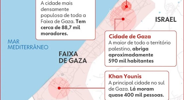 principais cidades de gaza