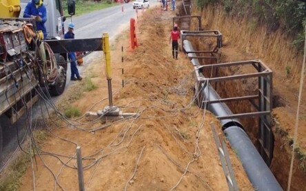 Adutora construída pela embasa