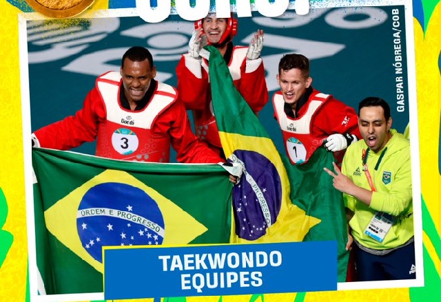 equipe de taekwondo do Brasil no panamericado ft reprodução x
