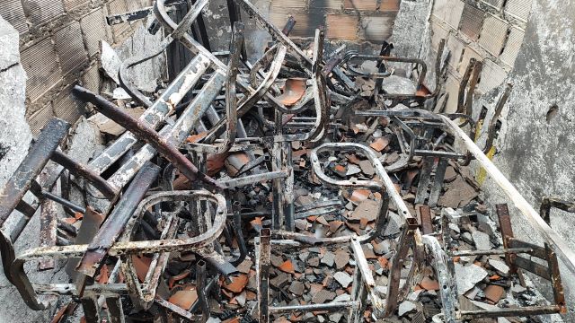 incêndio em escola