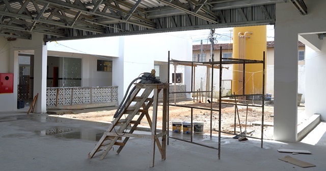 obras do novo centro de educação infantil do Asa Branca ft Milena brandão Secom4