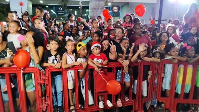 Chegada do Papai Noel no Boulevard