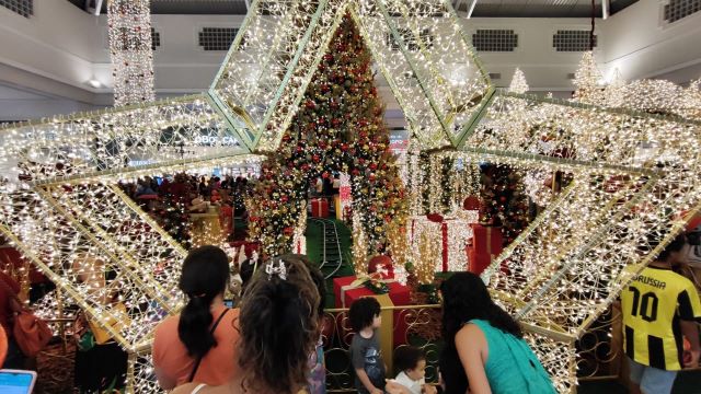 Decoração natalina do Boulevard Feira