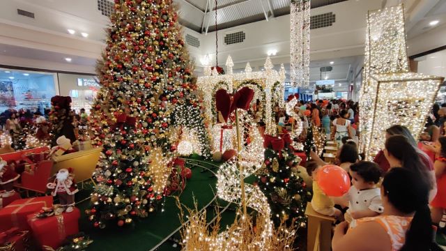 Decoração natalina do Boulevard Feira