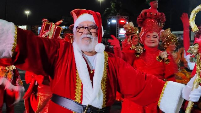 Chegada do Papai Noel no Boulevard