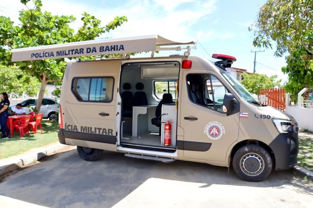 Cabuçu Bom Jesus e região de Saubara recebem nova Base Móvel da Polícia Militar