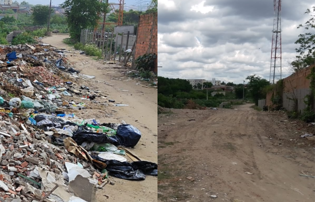 Antes e depois rua Flórida Paulista