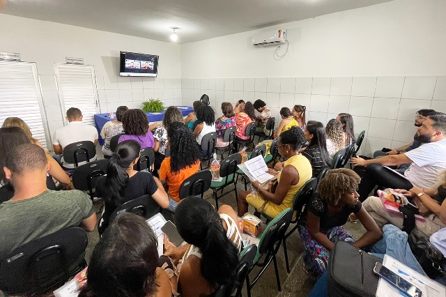 Encontro pedagógico com novos professores