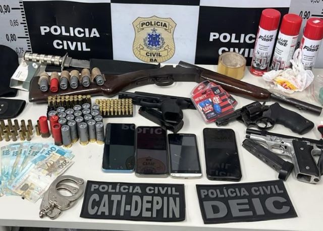 material apreendido pela polícia civil