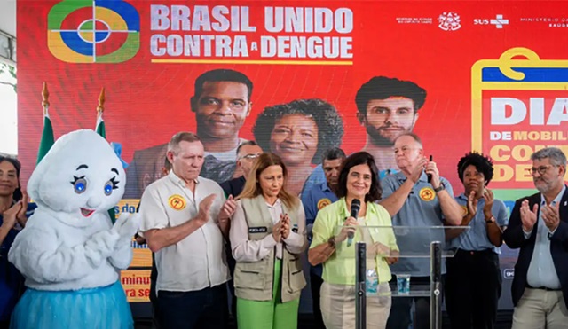 Ministra reforça importância de vacinar crianças contra a dengue