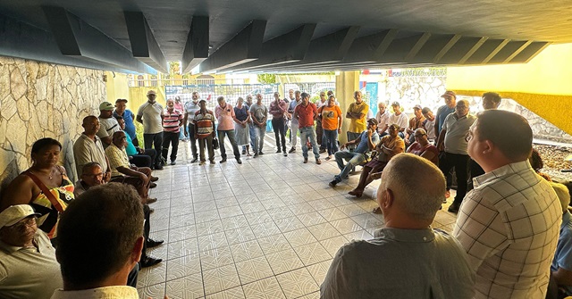 reunião com o secretário municipal de Agricultura, Alexandre Monteiro