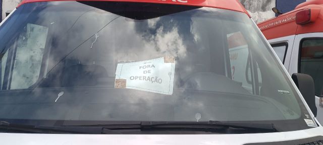 Ambulâncias do Samu fora de operação