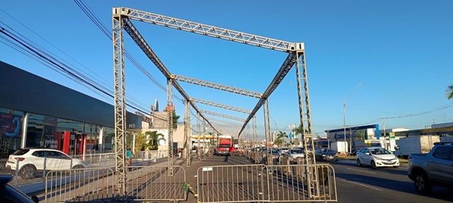 Montagem das estruturas dos camarotes