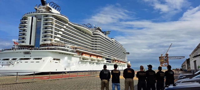 Polícia Federal e Ficco prendem casal que transportava cocaína em navio cruzeiro