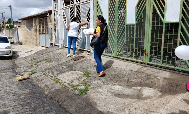 Caminhada contra a Dengue na UBS do CASEB1 em parceria com o Colégio Odorico Tavares