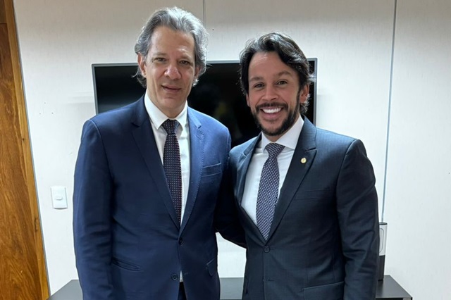 Fernando Haddad e Mário Negromonte Júnior