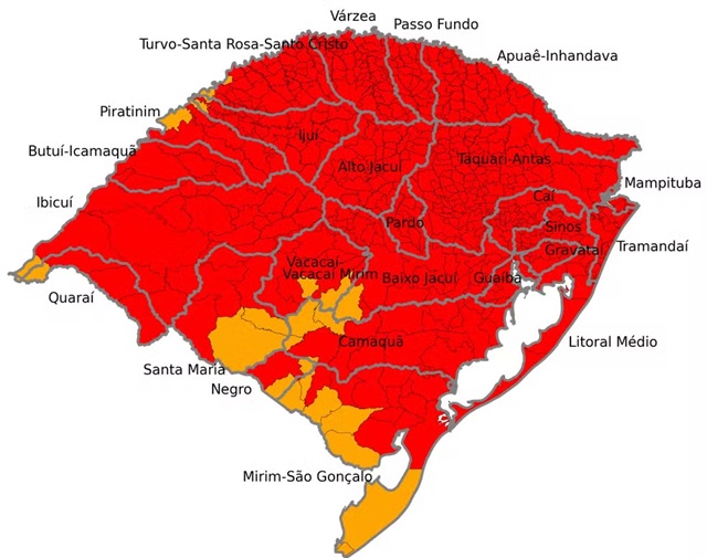 Chuvas no Rio Grande do Sul - Dft Estadão Conteúdo