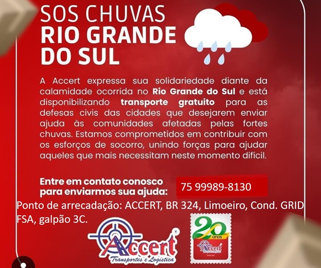 Campanhas Solidárias para ajudar Rio Grande do Sul5