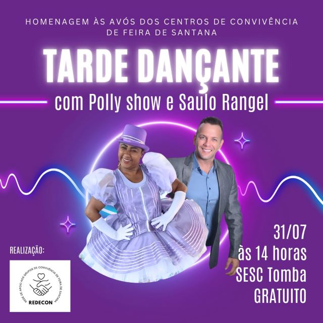 cartaz tarde dançante