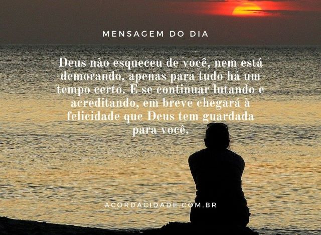 Você pode confiar em Deus!