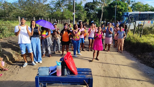 Manifestação dos moradores da Fazenda Tapera