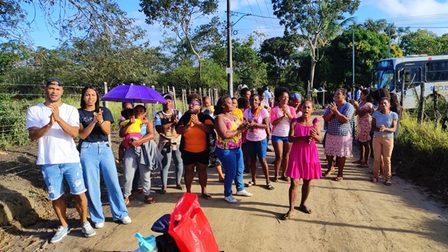 Manifestação dos moradores da Fazenda Tapera