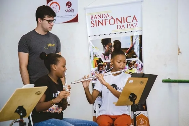 Núcleo Prática Musical NEOJIBA bairro da Paz