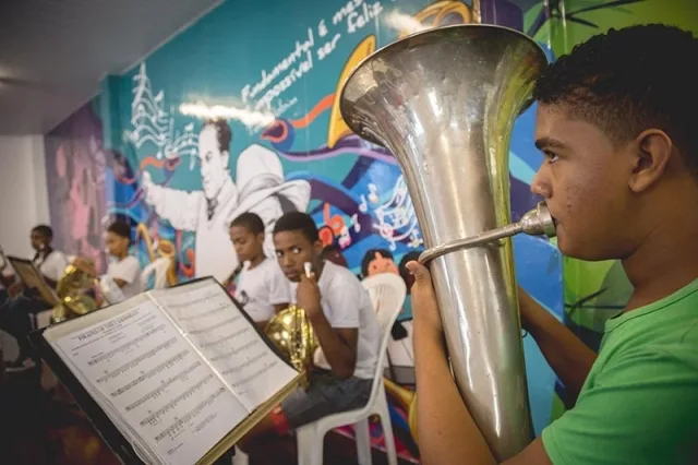 Núcleo Prática Musical NEOJIBA bairro da Paz