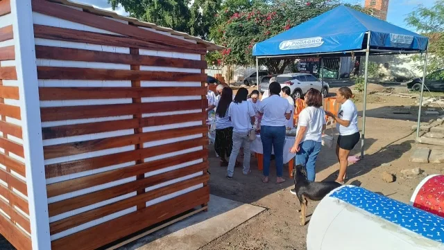 Casinha de acolhimento para cães abandonados é reinaugurada após ser incendiada